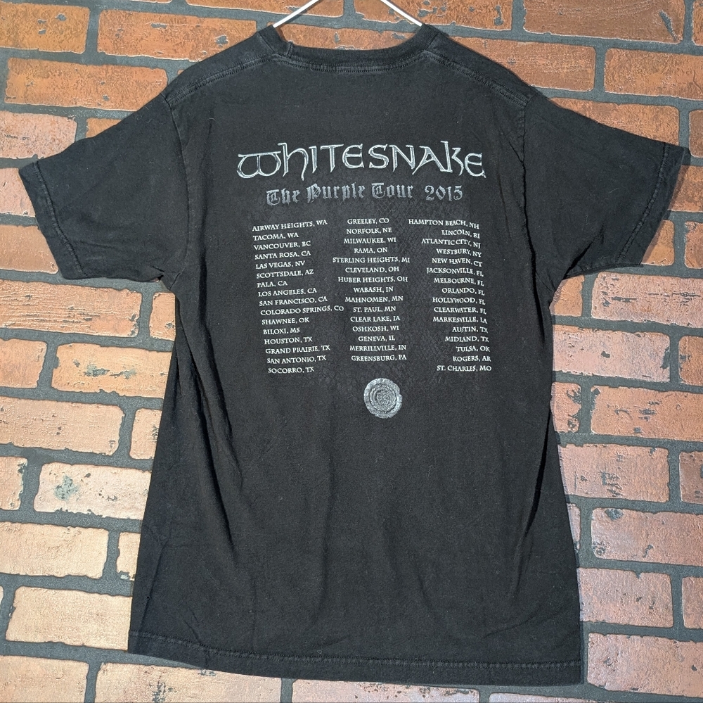 White‎ Snake Vintage Tour T-Shirt Men's M Graphic Band Tee - Picture 4 of 7